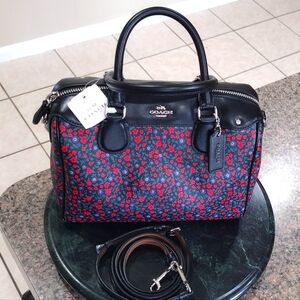 NWT Coach Satchel Mini Bennett Ranch Floral